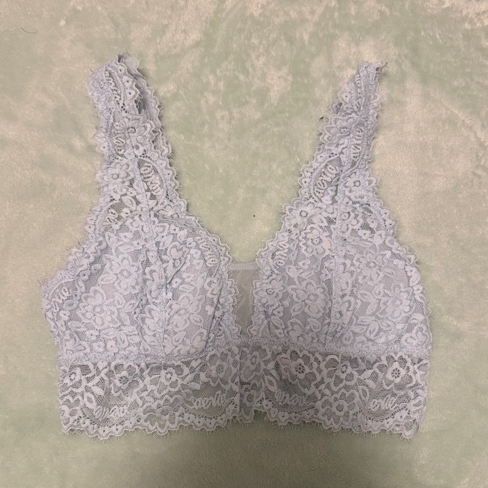 Lace Bralette in Light Blue